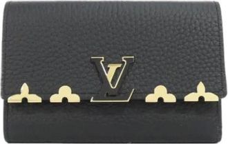 Louis Vuitton Pre-owned Wallets, female, Black, Size: ONE SIZE Pre-owned Tri-fold Wallet