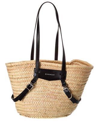 Givenchy Plage Voyou Medium Raffia & Leather Tote