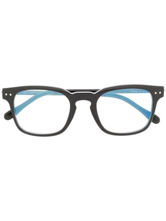 Fred Perry contrast arm glasses - men - Acetate/Metal - 50 - Black