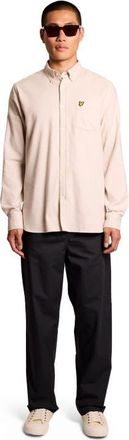 Lyle & Scott Long Sleeve Flannel Shirt in Putty at Nordstrom, Size Xx-Large
