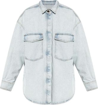 American Vintage Camicia denim Joybird con applicazione - Blu