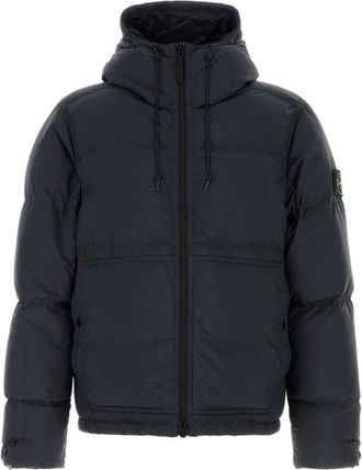 Stone Island Minimalist Tailored Black Coat With Structured Silhouette