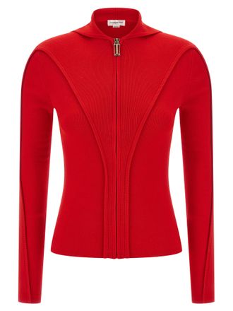 Victoria Beckham Multicolor Wool Womens Cardigan