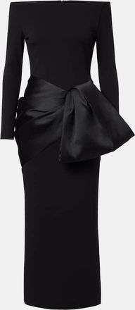 Solace London Rhianne satin-trimmed cocktail dress