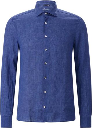 Stenstr&ouml;ms Casual Overhemden - Heren - Casual Overhemden - Blauw - L - Linnen - Overhemden