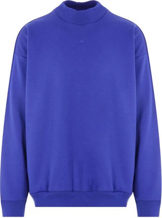 adidas basketball-logo printed sweatshirt - unisex - Recycled Polyester/Cotton - M - Blue