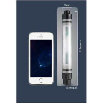 Trade Shop Trade Shop - Linterna Led Antorcha Port&aacute;til Lampara De Emergencia Recargable Usb Powerbank 10400mah