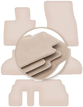 OEM Alfombrillas Premium Beige Para: Bmw X5 F15 7 Plazas 2013