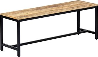 vidaXL Vidaxl - Banco de comedor madera maciza de mango en bruto 120 cm