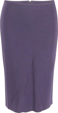 Sportmax Pencil Skirt in Navy Blue Cotton