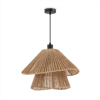 Paco Home Paco Home - Led L&aacute;mpara Colgante Comedor L&aacute;mpara Colgante Sal&oacute;n Cocina Papel Estilo Boho E27 Negro, Typ 5 (de)