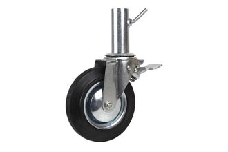 cofan Cofan Ruota Femmina Girevole Per Ponteggi Con Freno Dimensioni: 200 X 50 Mm Tubo Femmina Da &Oslash;50 Mm