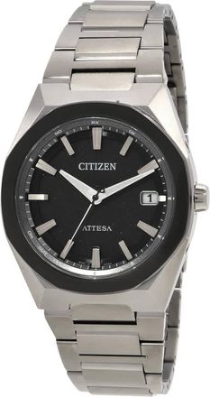 Citizen Attesa Eco-Drive Black Dial Mens Watch CB3044-55E