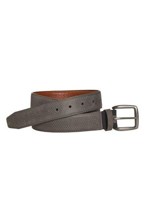 Johnston & Murphy XC4 Burnished Leather Belt in Gray at Nordstrom, Size 32