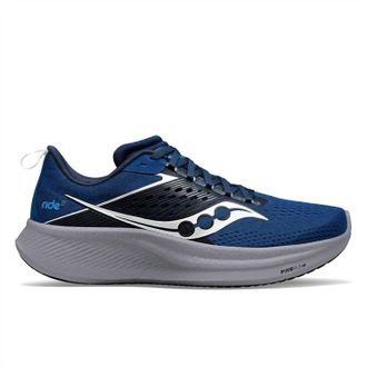 Saucony Mens Ride 17 Shoes In Tide/silver