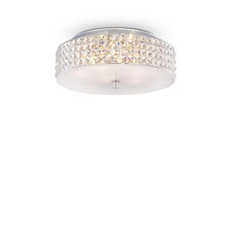 Ideal Lux Ideal Lux Roma - 6 L&aacute;mpara De Techo A Ras De Luz Mediana Cromada, G9