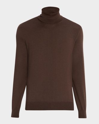 Ermenegildo Zegna Men & apos;s Fine Cashmere and Silk Turtleneck Sweater