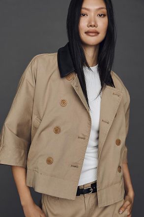 Maeve Cape Trench Coat Jacket