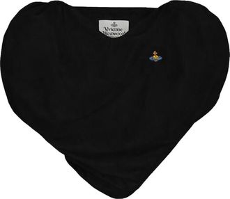 Vivienne Westwood Black Solid Round Neck Top