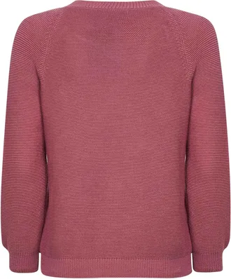 Max Mara Womens Antique Rose Knit Sweater Pink Cotton