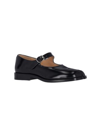 Maison Margiela Womens Flat Shoes Black Upper: Bovine Leather