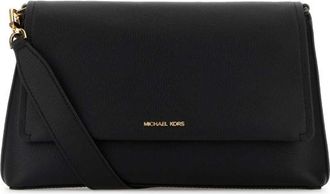 Michael Kors Black Leather Nessa Crossbody Bag