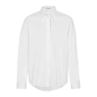 Brunello Cucinelli Donna, Camicette, Bianco, M, new