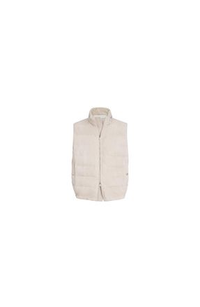 Brunello Cucinelli Suede down vest in Light Brown at Nordstrom, Size Xxx-Large Eu