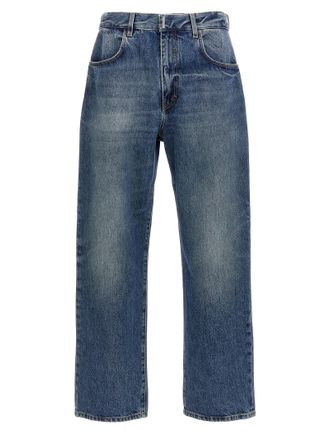 Givenchy Mens Logo Plaque Jeans