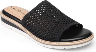Me Too Aaryn Slide Sandal in Black Mesh at Nordstrom Rack, Size 7.5