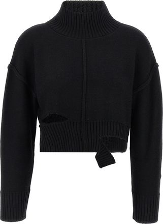 Maison Margiela Womens Distressed Sweater