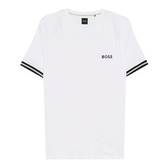 HUGO BOSS Hugo, T-Shirts, male, White, Size: 2XL Polyester Polo Shirt
