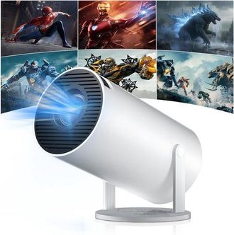 OEM Miniproyector 4k Inteligente - Para Ios Y Android, Wifi 6 Y Bluetooth 5.4 - Cine En Casa - Blanco