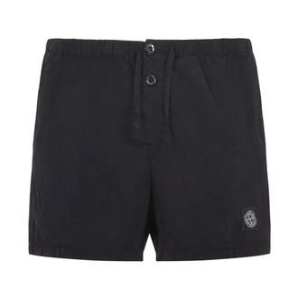 Stone Island Slim-fit Zwemshorts - Heren - Strandmode - Zwart - S - Nylon - Badmode
