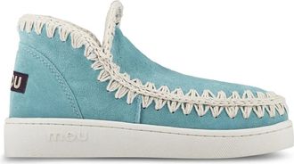 Mou Schoenen, Dames, Blauw, 40 EU, Su&egrave;de, Geperforeerde Su&egrave;de Zomer Sneakers