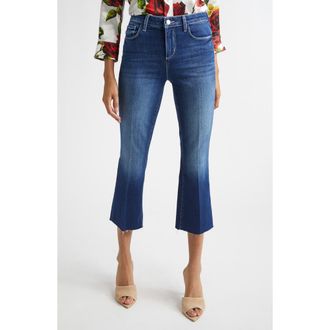 L'agence Kendra High Waist Crop Flare Jeans in Delany at Nordstrom, Size 33