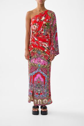 Camilla One Shoulder Jersey Dress in Heirloom Empire at Nordstrom, Size Xx-Large Au