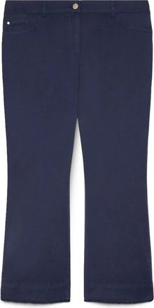 Fiorella Rubino Kick Flare Broek - Dames - Vrijetijds broeken - Blauw - 4XL - Katoen - Broeken