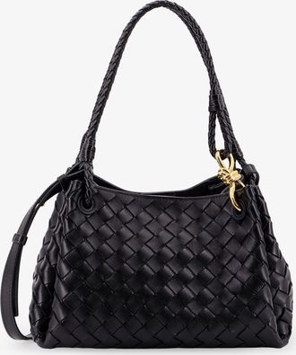 Bottega Veneta Borsa a spalla Parachute in pelle con motivo Intrecciato e dettaglio Knot - BOTTEGA VENETA - gender_Woman