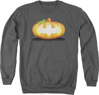 Gildan Batman Bat Pumpkin Logo Adult Crewneck Sweatshirt
