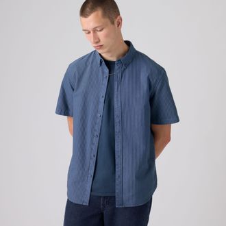 Levi's Short Sleeve Authentic Button Down Lightweight Shirt - Mens - 2XL - Blue