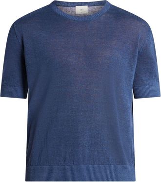 CH&Eacute; Studios T-shirt lavorata a maglia - Blu