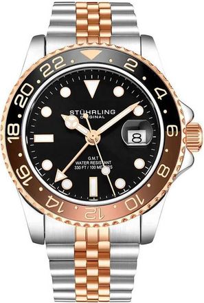 Stührling Aquadiver Black Dial Mens Watch M15974