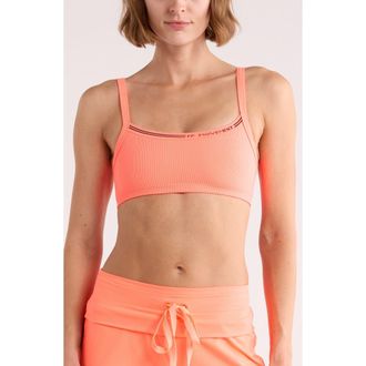 Free People All Clear Logo Sports Bra in Coral at Nordstrom Rack, Size X-Small/small