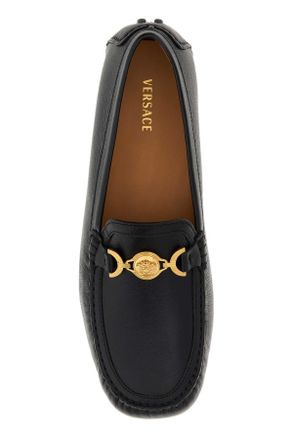 Versace Leather Loafer - Black