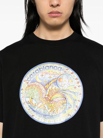 Casablanca Mens The Four Elements T-Shirt in Black