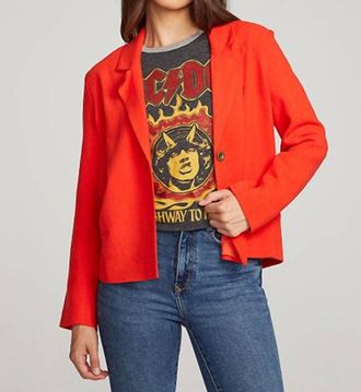 Chaser Santana Blazer In Red
