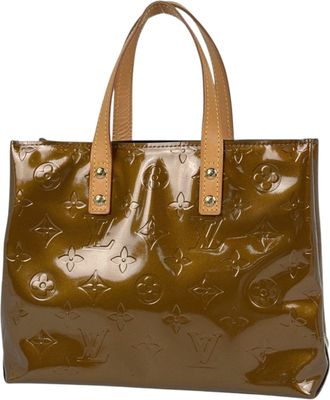 Louis Vuitton Bronze Monogram Vernis Handbag Tote Bag (Pre-Owned)