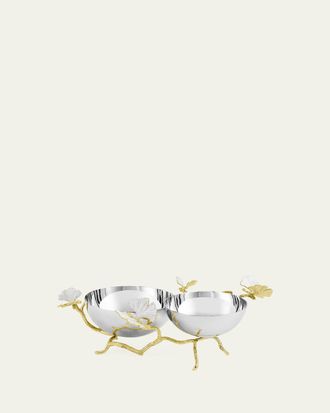 Michael Aram Butterfly Gingko Gold Double Dish