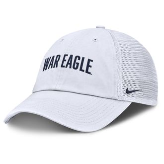 Nike Auburn Primetime Campus Club Nike Mens College Trucker Adjustable Hat in White | NC3311QRAUN-H98